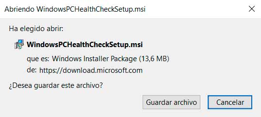 Herramienta compatibilidad Windows PC Health Check Setup